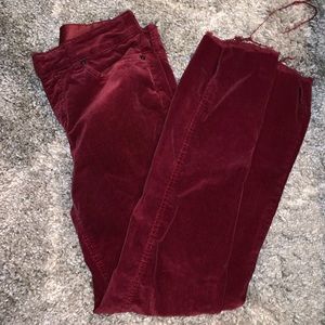 Maroon jeans